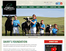 Tablet Screenshot of dairyfoundation.org